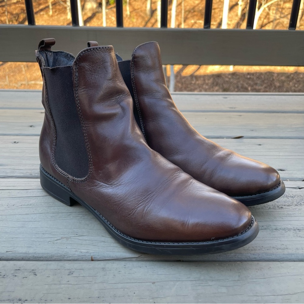 Jones Bootmaker black leather ankle boots size 39